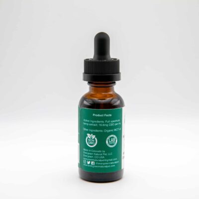 500mg Organic CBD for Dogs - Evergreen Natural Pet - side