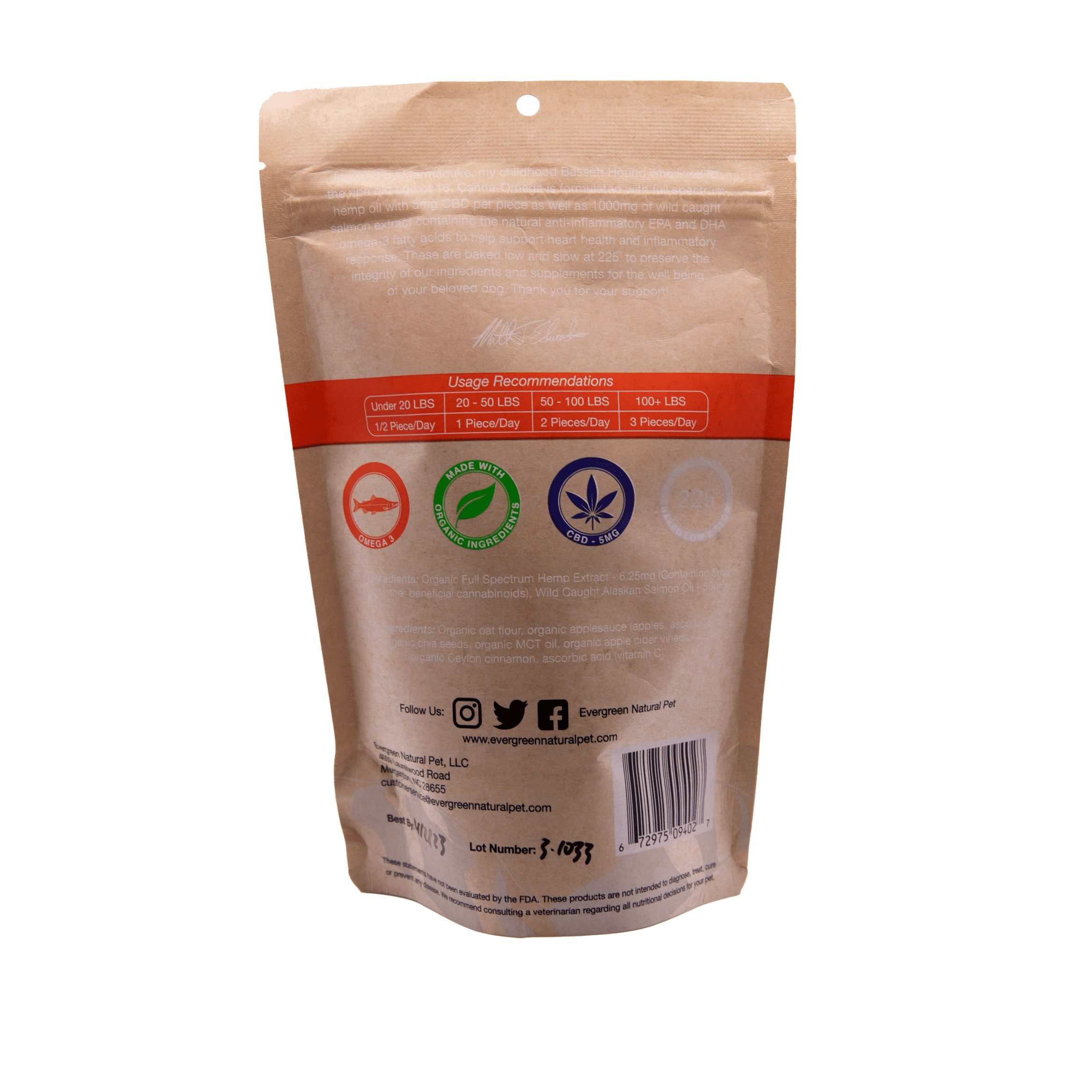 Canna-Omega 3 Supplement - Evergreen Natural Pet