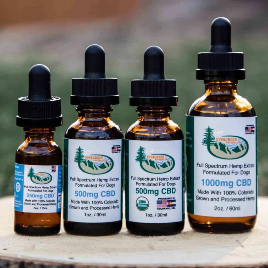 All CBD Tinctures for Dogs from Evergreen Natural Pet